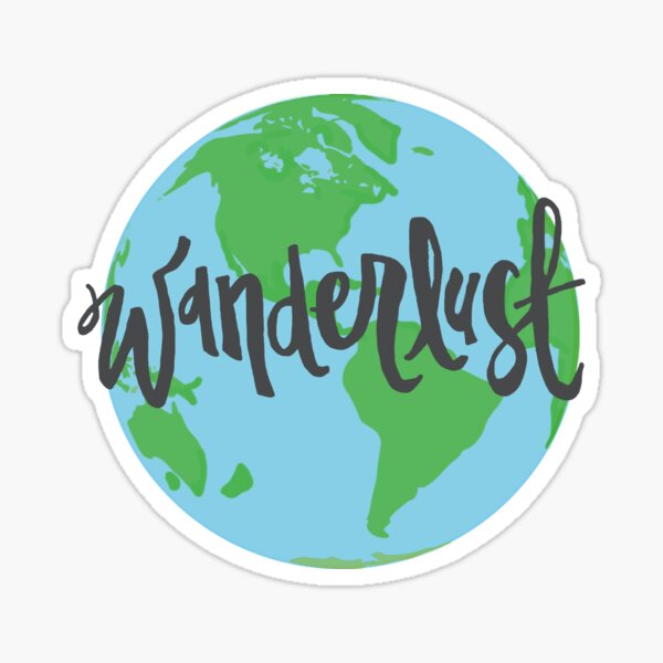 Wanderlust World Sticker