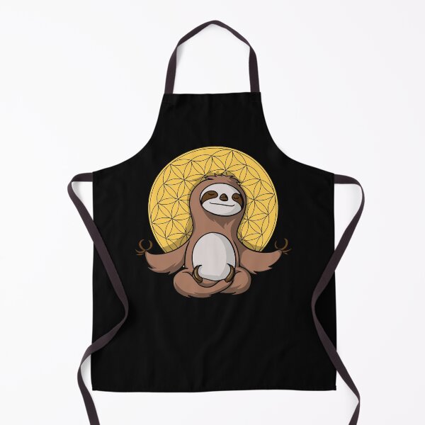 Sloth Zen Meditation Apron