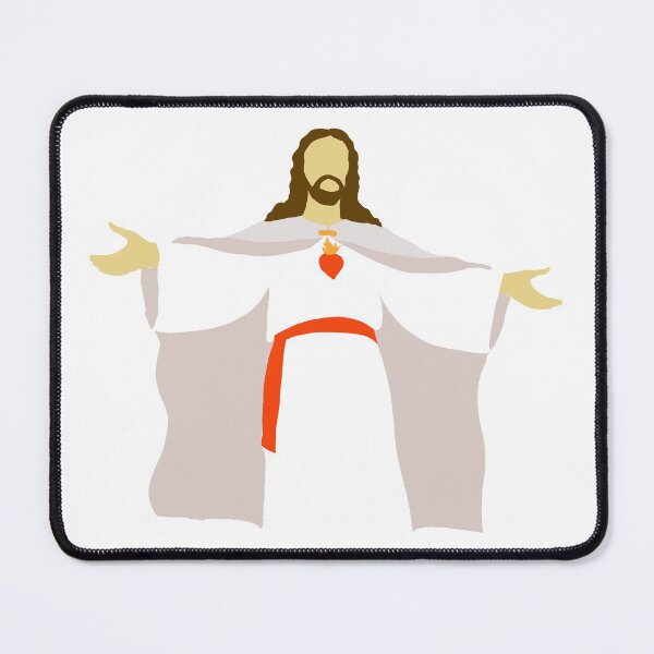 Item preview, Sacred Heart of Jesus - graphic art with open arms  designed and sold by TheCatholicLady.