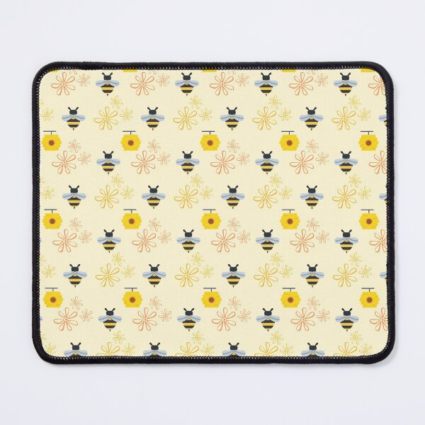 Item preview, Honey bee pattern Mouse Pad designed and sold by wondesign37.