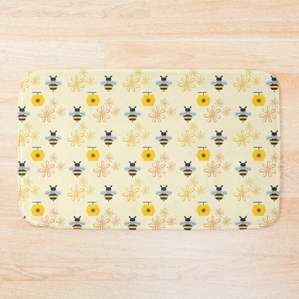 Item preview, Honey bee pattern Mouse Pad designed and sold by wondesign37.