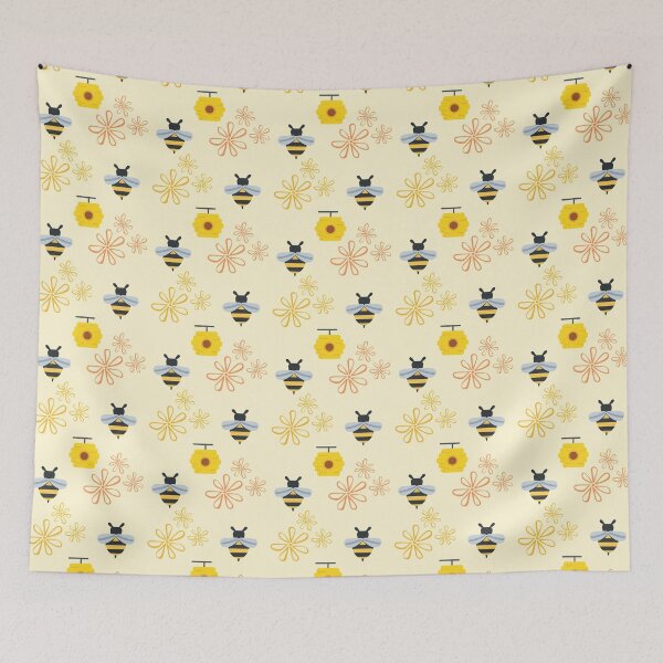 Item preview, Honey bee pattern Mouse Pad designed and sold by wondesign37.