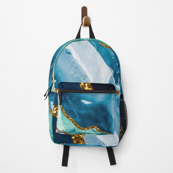 Item preview, Blue & Gold Agate Geode Glitter designed and sold by idovedesign.