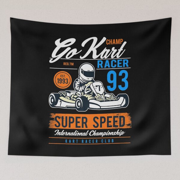 Item preview, Vintage Go Kart  90s Racing Karting Pilots Gift Premium  designed and sold by JethroShop.