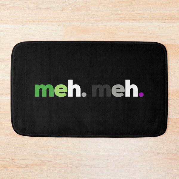 Item preview, meh. meh. Orgullo de Aroace designed and sold by Subtle Pride Shop.
