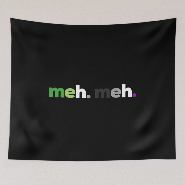 Item preview, meh. meh. Orgullo de Aroace designed and sold by Subtle Pride Shop.