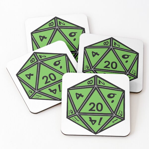 Item preview, D20 Gaming Dice, green designed and sold by TeesMi.