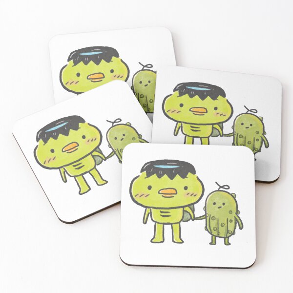 Item preview, Kappa yokai and Cucumber Chan designed and sold by OzzyMac.