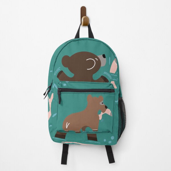 Item preview, Cute cartoon Bears fishing for salmon. designed and sold by LaBellCreative.