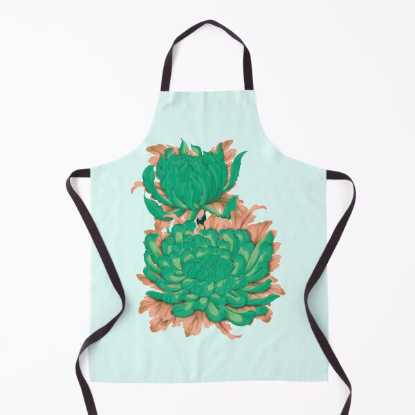 Item preview, Chrysanthemum Season Green  designed and sold by MissRebelArt.