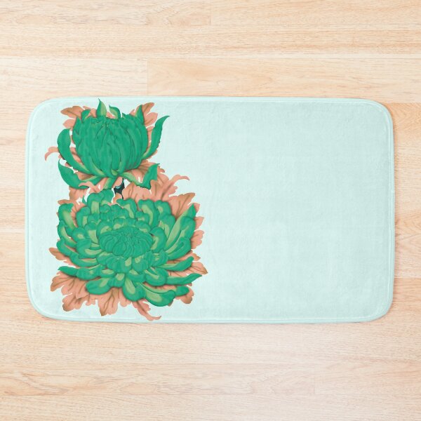 Item preview, Chrysanthemum Season Green  designed and sold by MissRebelArt.