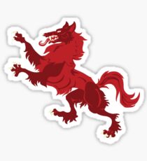 Celtic Wolf Rampant BIG Sticker