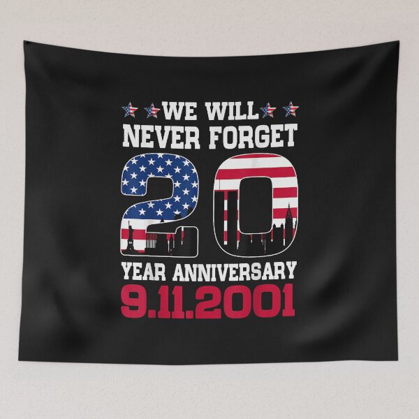 Item preview, Never Forget 911 20th Anniversary Patriot Day USA  designed and sold by HelenMaryF.