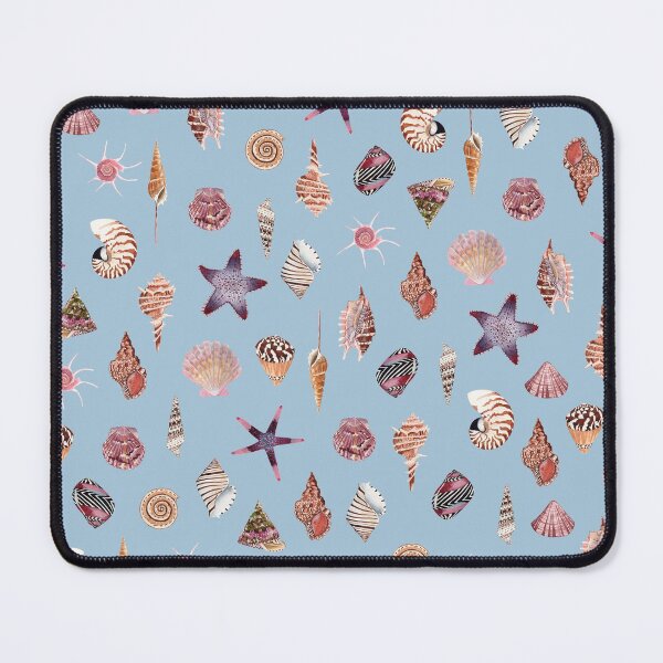 Item preview, SEASHELL PATTERN - light blue designed and sold by BEATRIZ ABAITUA.