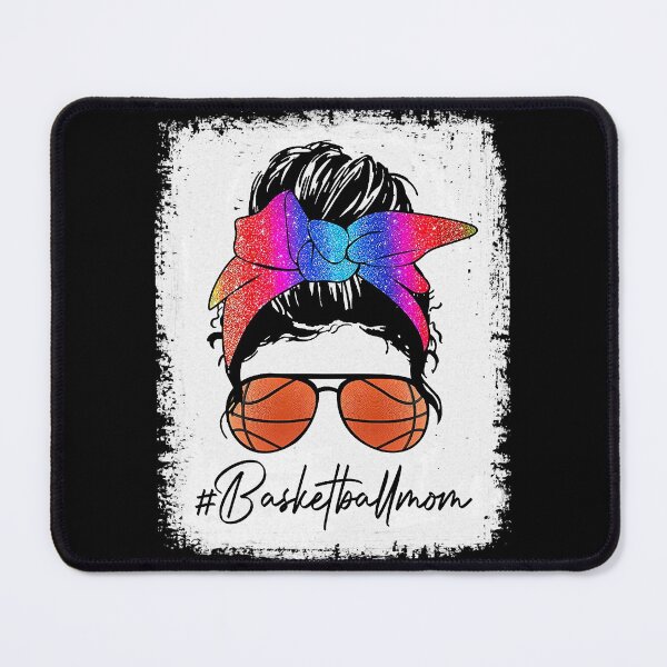 Item preview, Basketball Mom - Rainbow Glitter Messy Bun Basketball Player designed and sold by WilliamQuinnell.