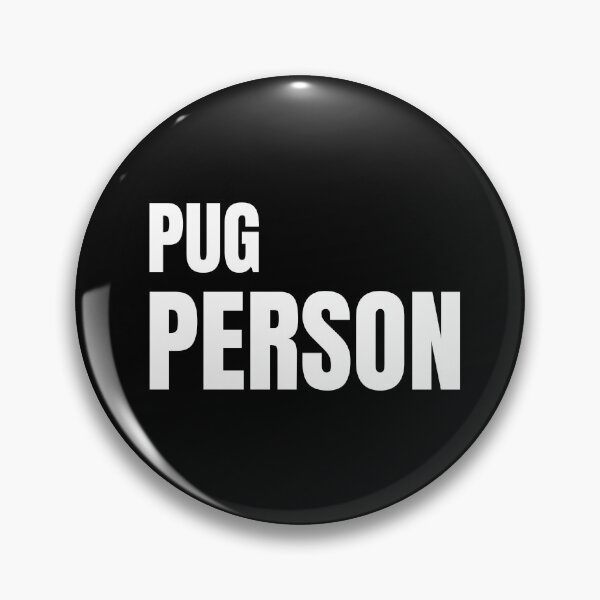 Item preview, Pug Person -Text Design in White designed and sold by katiekendall.