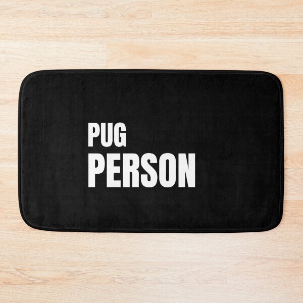 Item preview, Pug Person -Text Design in White designed and sold by katiekendall.
