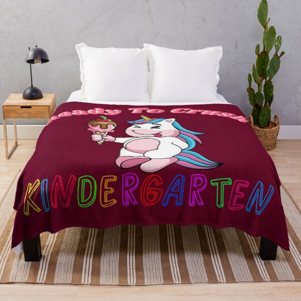 Item preview, Ready To Crush Kindergarten With A Cute Unicorn Licking Ice Cream designed and sold by Olhado.