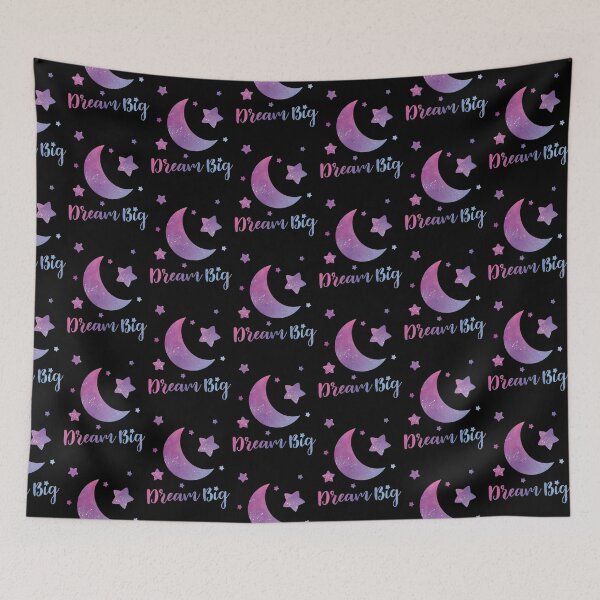 Item preview,  Dream Big, Galaxy Black Pattern Theme designed and sold by lulu-draw3.