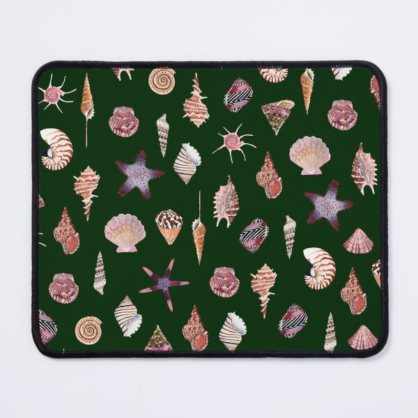 Item preview, SEASHELL PATTERN - dark green designed and sold by BEATRIZ ABAITUA.
