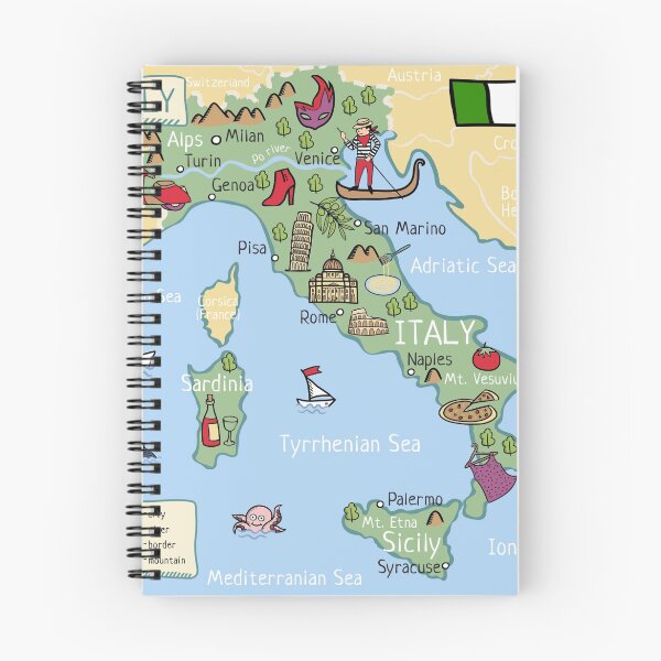 Artikelvorschau, Italien Cartoon Karte entworfen und verkauft von Chuen.