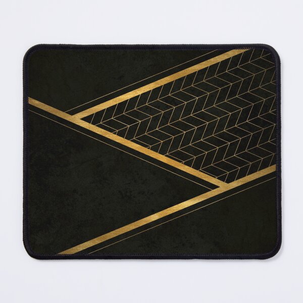 Item preview, Black Chevrons and Gold Geo designed and sold by AmbienceArt.