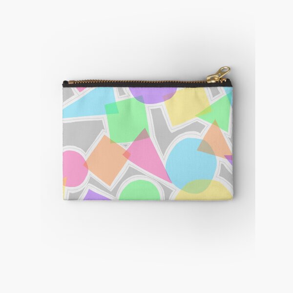 Item preview, Transparent Multicolor Shapes Against Grey designed and sold by FeatherDragon.