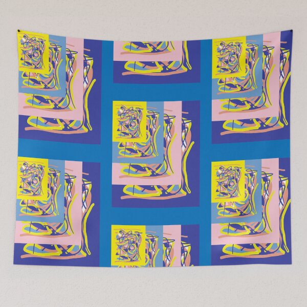Item preview, Rhythmic Variation Blue designed and sold by MyArtMind.