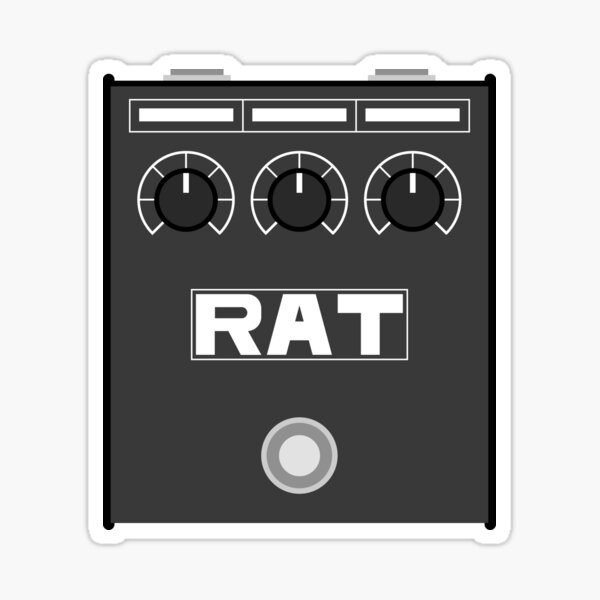 Rat Pedal Sticker