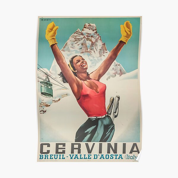 cervinia travel italy Poster