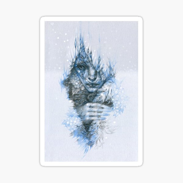 Frost forest fairy under the snow Sticker