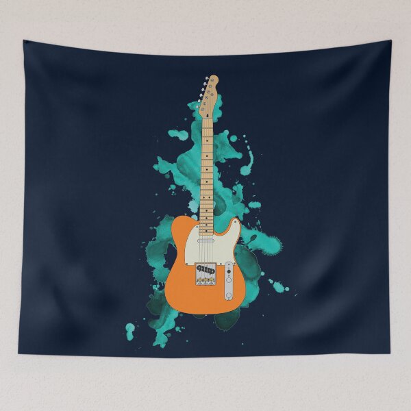 Item preview, T-Style Electric Guitar Orange Color designed and sold by nightsworthy.