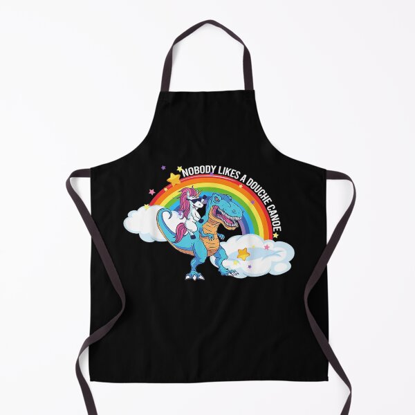 Item preview, Nobody Likes a Douche Canoe Rainbow unicorn riding dinosaur designed and sold by RogerGift.
