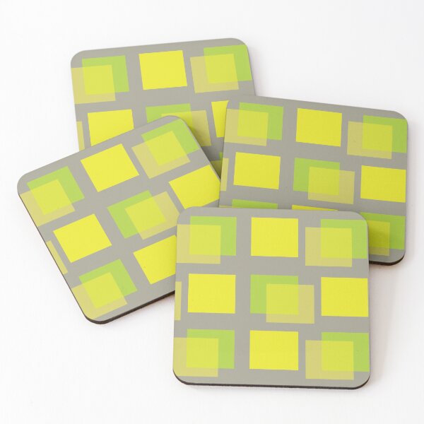 Item preview, Multiple yellow rectangle graphics on gray background. designed and sold by Peach-Bloom.