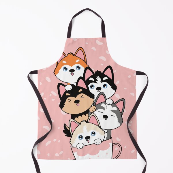 Item preview, Kawaii Teacup Siberian Husky Pomsky Puppies designed and sold by Lulupainting.