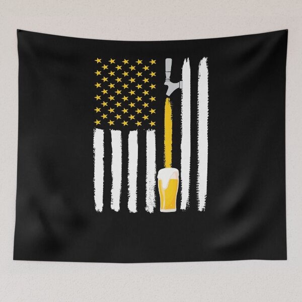 Item preview, Craft Beer American Flag USA designed and sold by ClareMadelane.