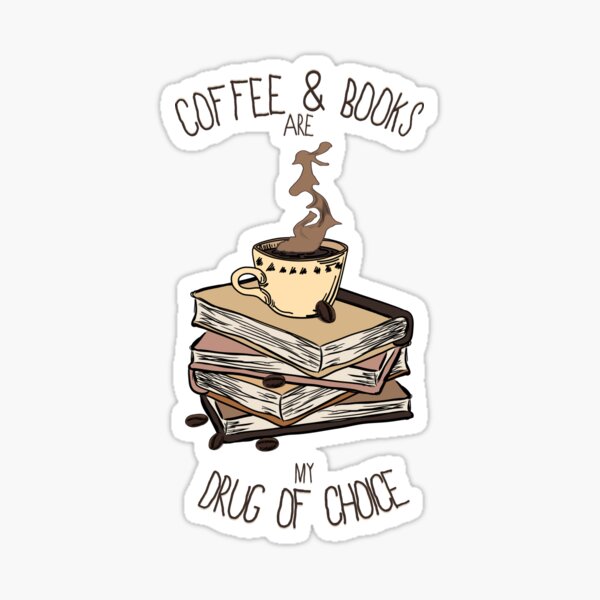 Coffee And Books Sticker