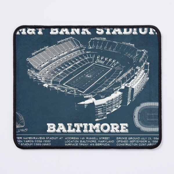 Baltimore Ravens - M&T Bank Stadium - Vintage Football Team Color Prin