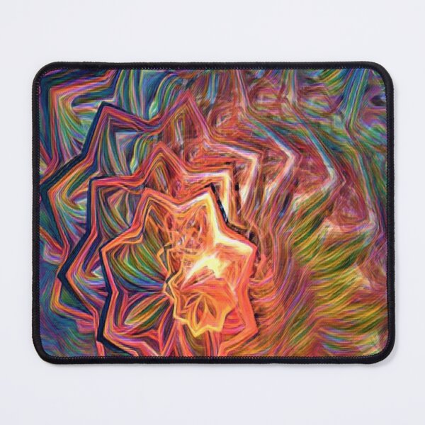 Item preview, psychedelic rainbow digital star designed and sold by BelAnnGrey.