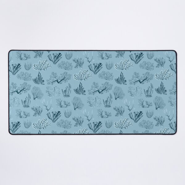 Item preview, CORALS PATTERN (cyanotype effect-blue) designed and sold by BEATRIZ ABAITUA.