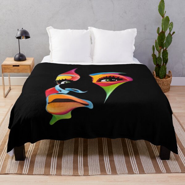 Item preview, Abstract Colorful Woman Art Face designed and sold by ClareMadelane.