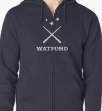 Watford School of Magicks, Simon Snow - Large Logo, white Zipped Hoodie