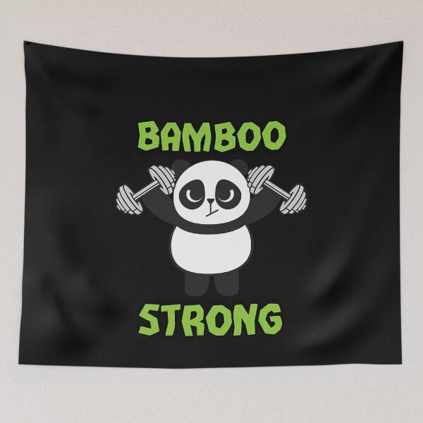 Item preview, Funny Bamboo Strong Power Lifting Panda Bear For Family designed and sold by ZacharyMarcus.