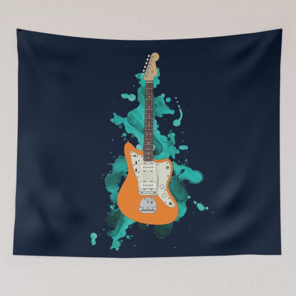 Item preview, Offset Style Electric Guitar Orange Color designed and sold by nightsworthy.