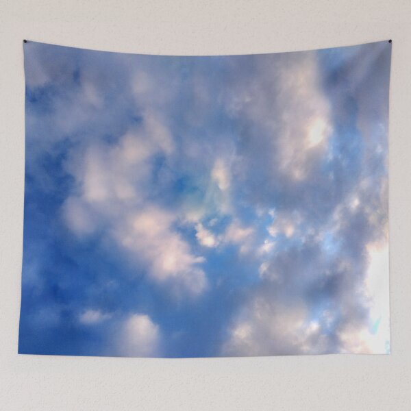 Item preview, sunny days blue skys white fluffy cloud photography designed and sold by -Lily-Anne-.