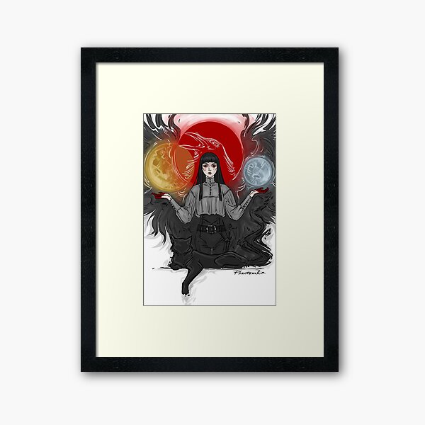 3 suns Framed Art Print