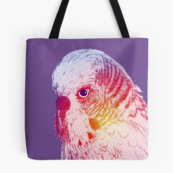 Item preview, Multicoloured Budgie with transparent background designed and sold by Heatherian.