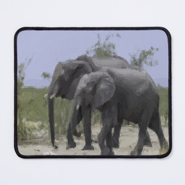 Item preview, Abstract Art African Elephants Walking By Design designed and sold by artdesignmerch.