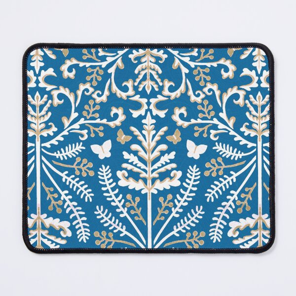 Item preview, Blue & White Grass Demask  designed and sold by TigaTiga.
