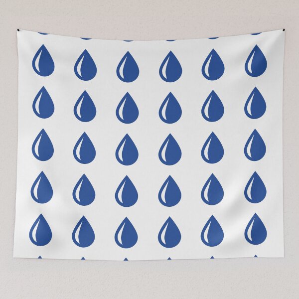Aperçu de l'œuvre Gouttes bleues (motif) créée et vendue par PSheekey.